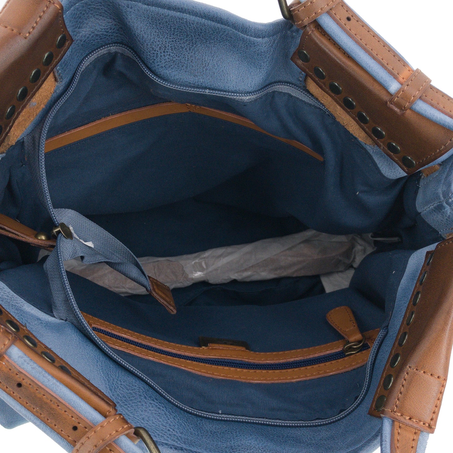 Vintage Doctor Bag Tasche Flechtoptik Grau