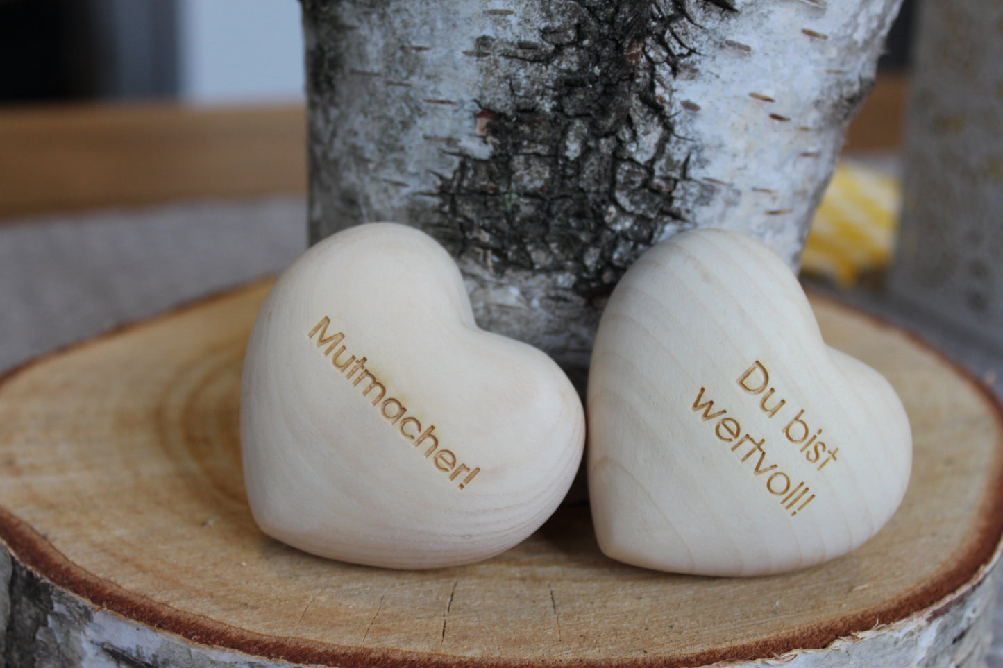 Thankgoods Zirbenholzherz Du bist wertvoll!