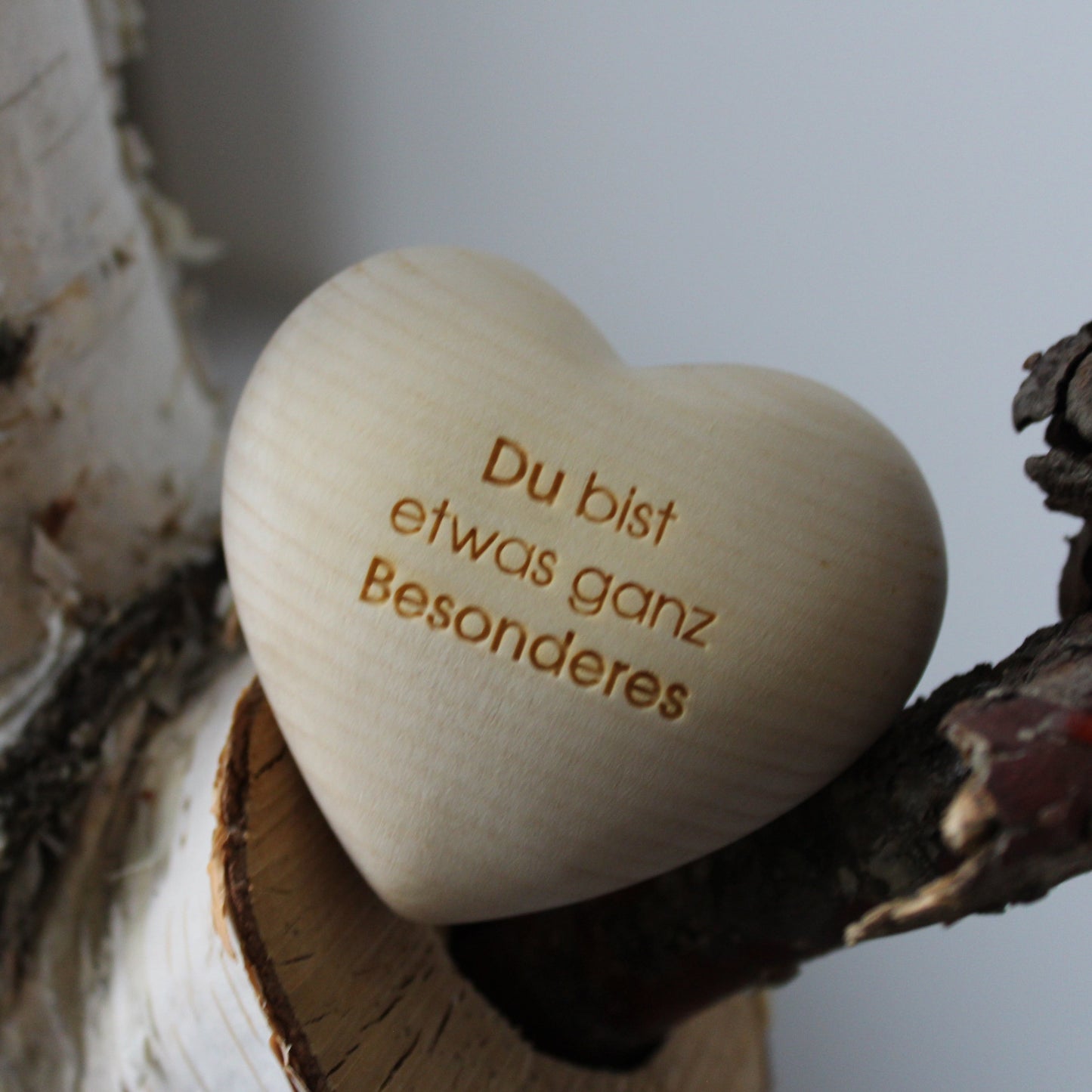 Thankgoods Zirben-Holzherz Handschmeichler Du bist etwas ganz Besonderes