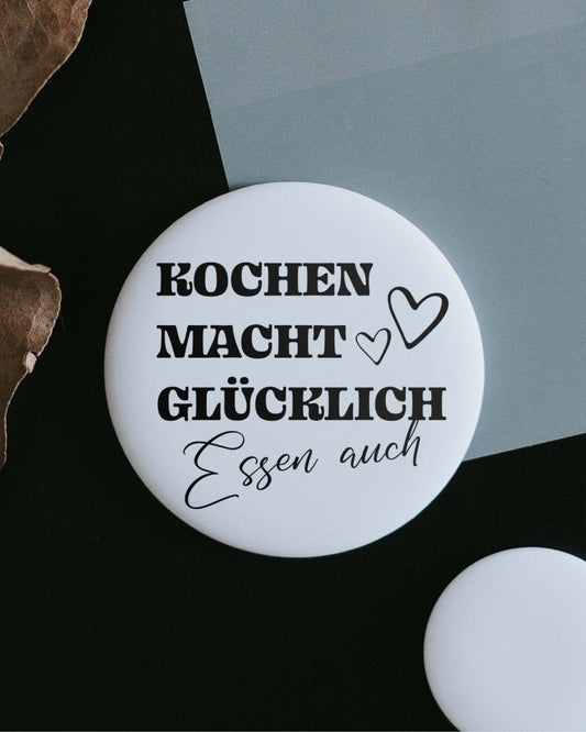 Kochen macht glücklich · Magnet · klein