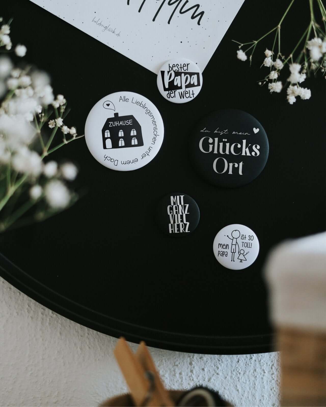 Mit ganz viel Herz · Magnet · klein