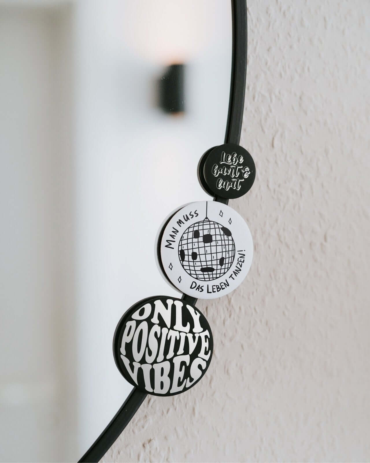 Lebe bunt und laut · Magnet · klein