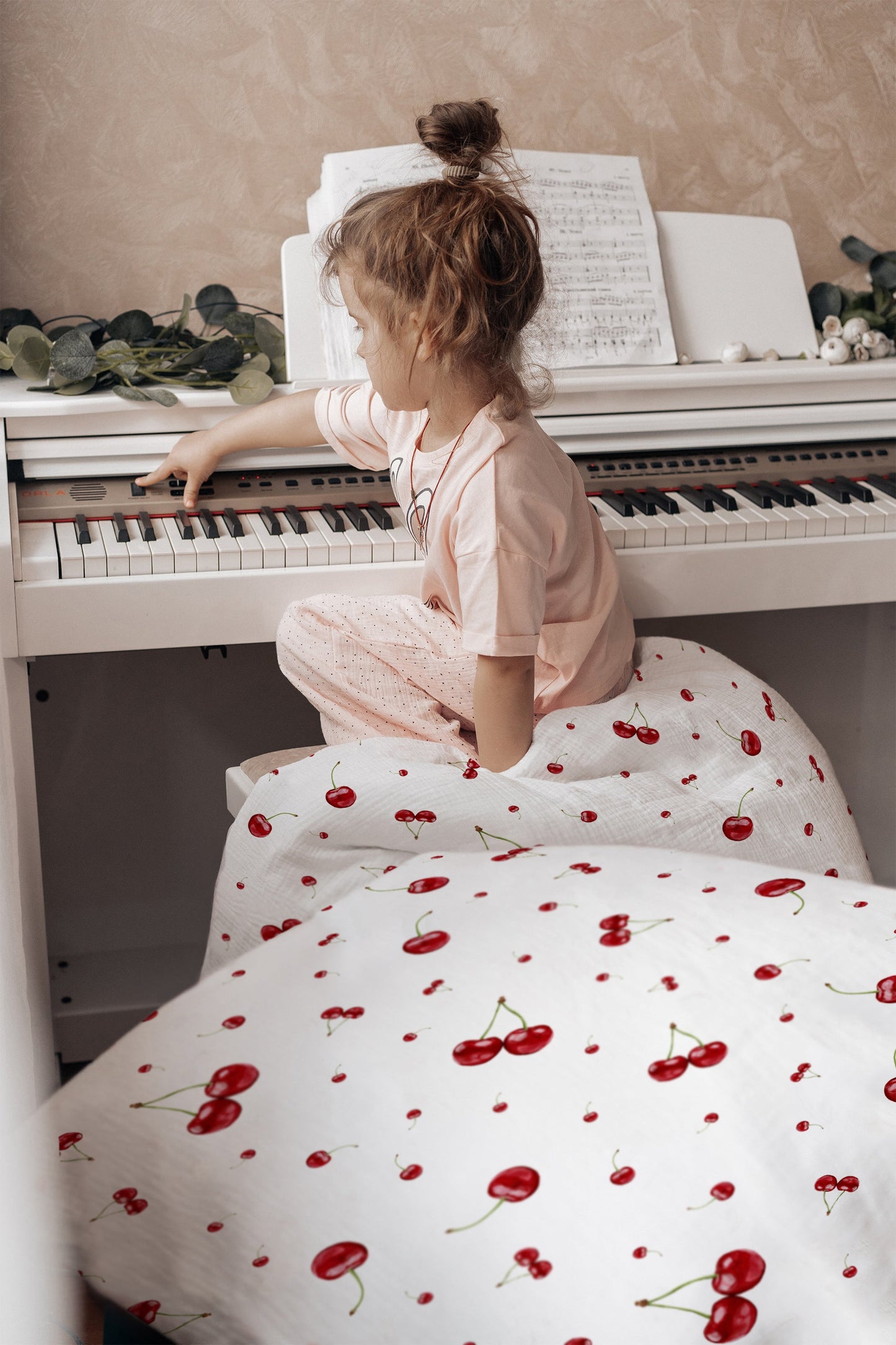 "Kirschen" Premium Kinderbettwäsche