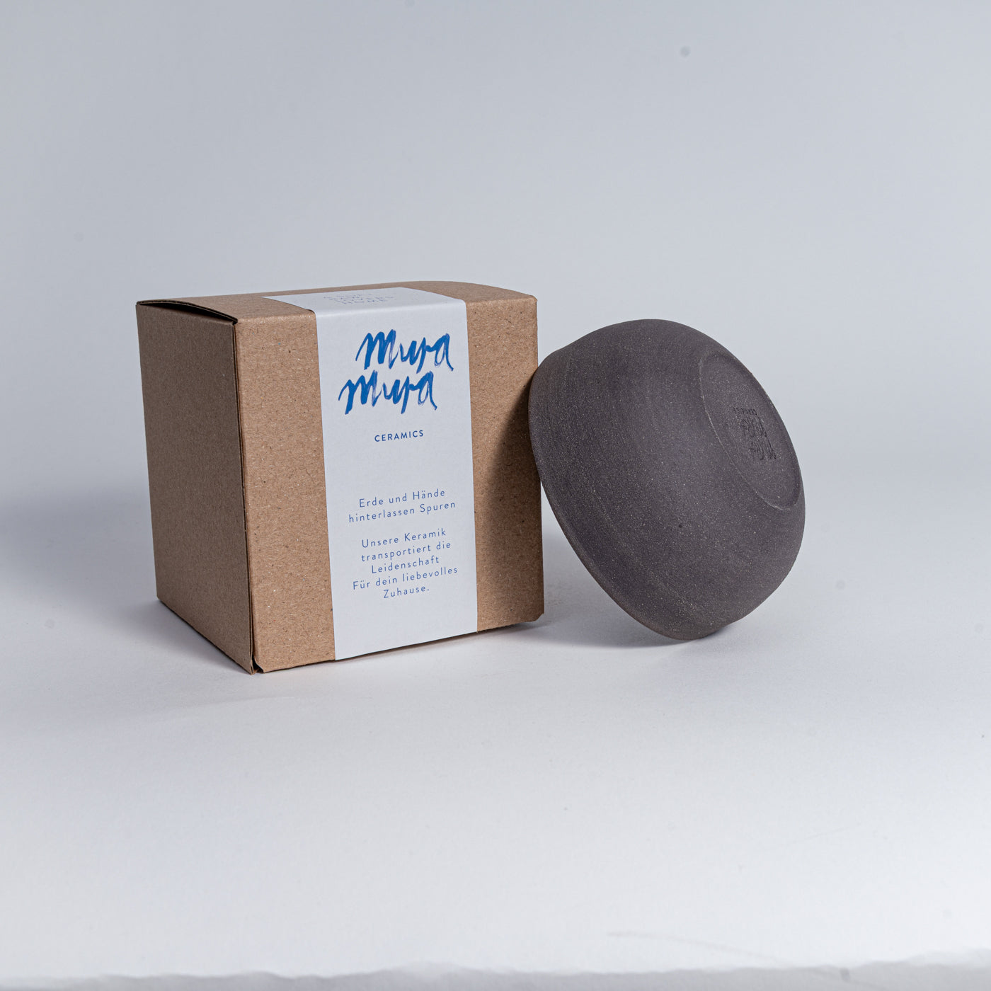 Cappuccino Tasse KUMO grau/schwarz