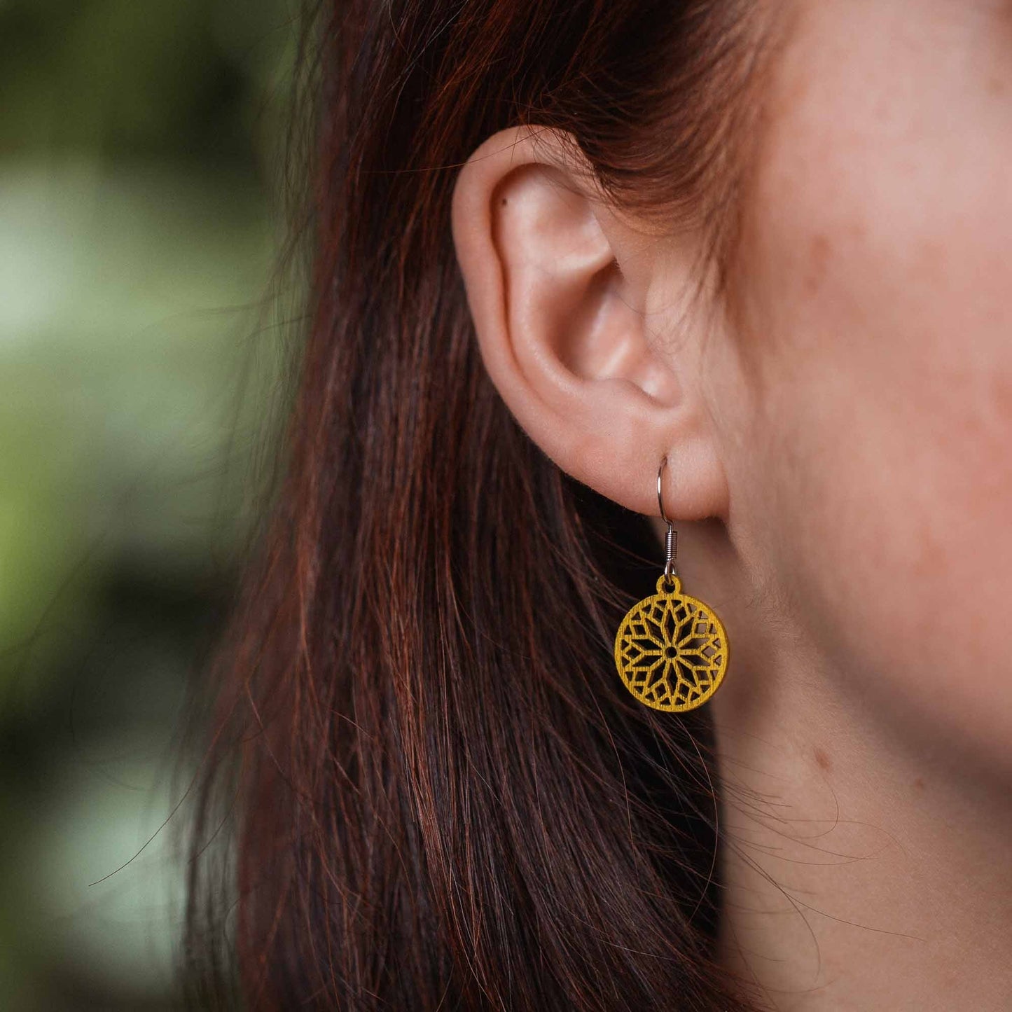 Ohrringe / Ohrhänger aus Holz | Sunwheel