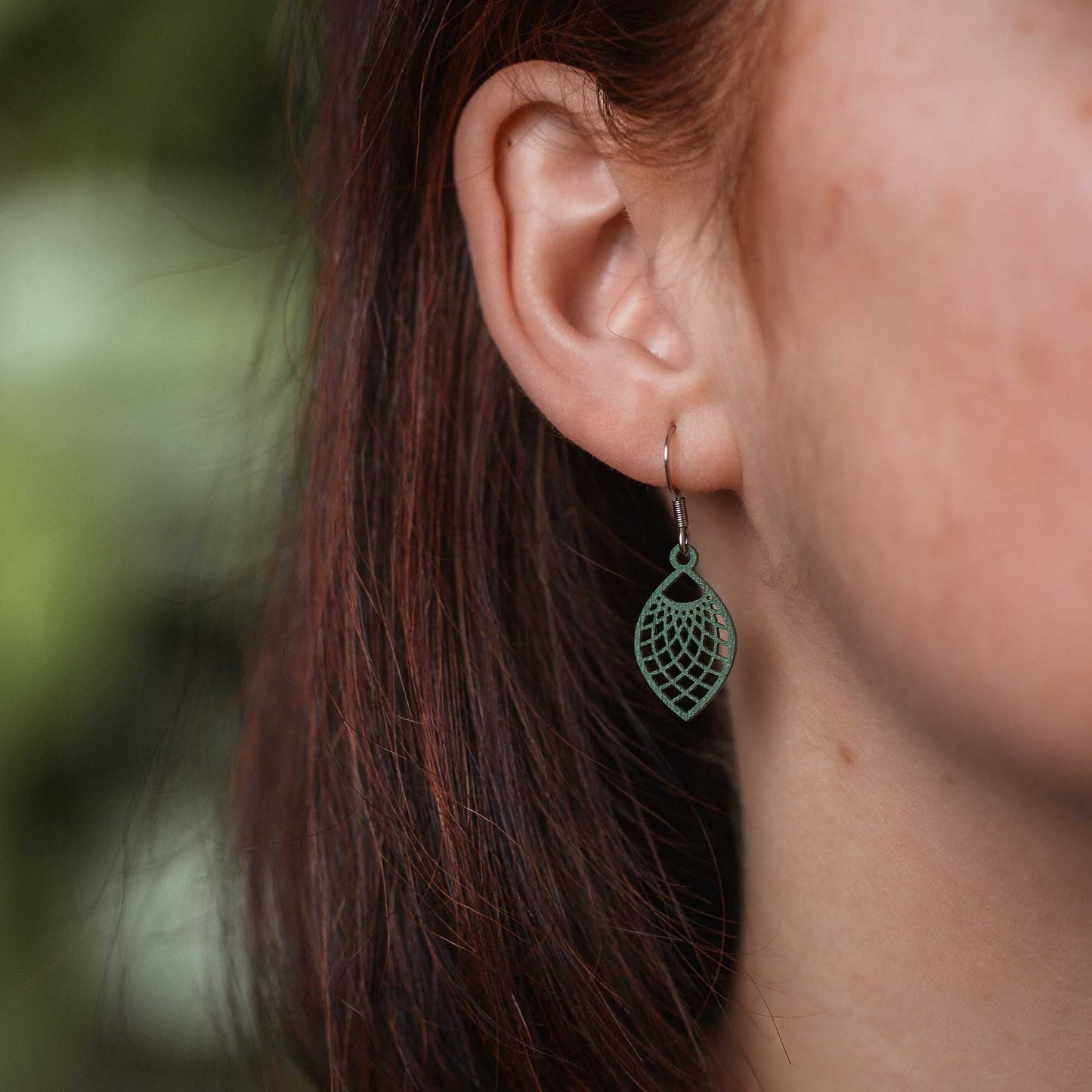 Ohrringe / Ohrhänger aus Holz | Leaf