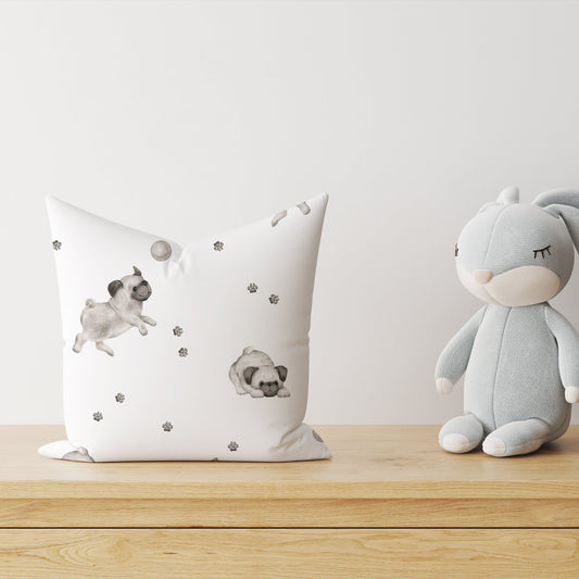"Süßer Mops" Premium Dekokissen