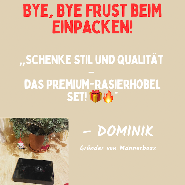 Rasierhobel-Set für Anfänger