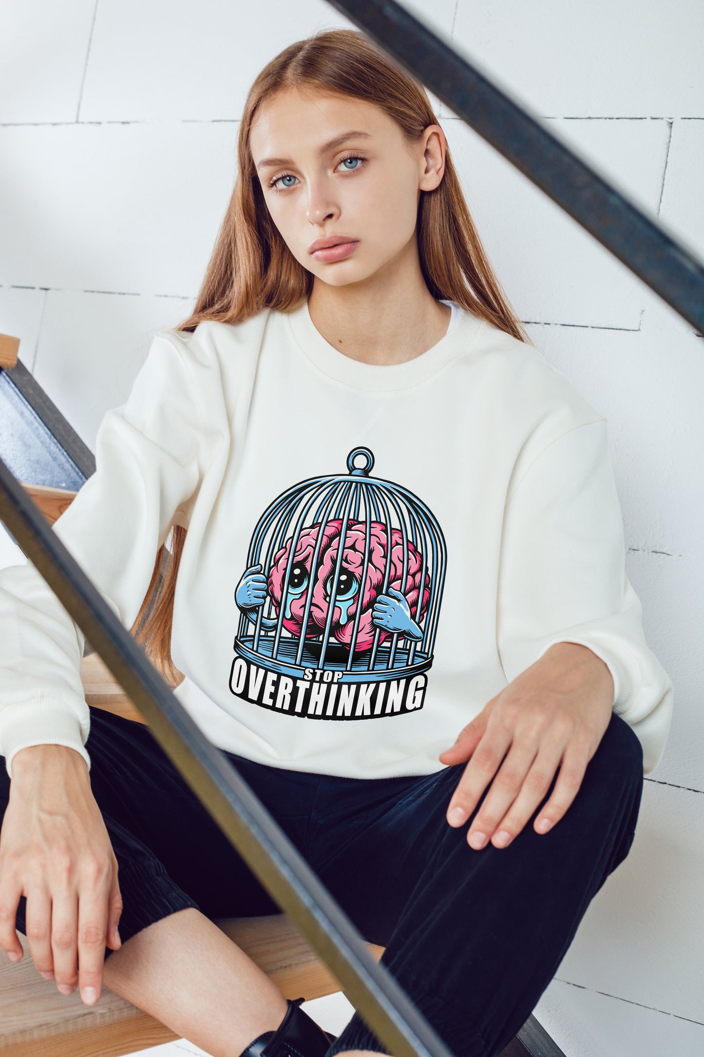 "Stop Overthinking - Brain" Sweater