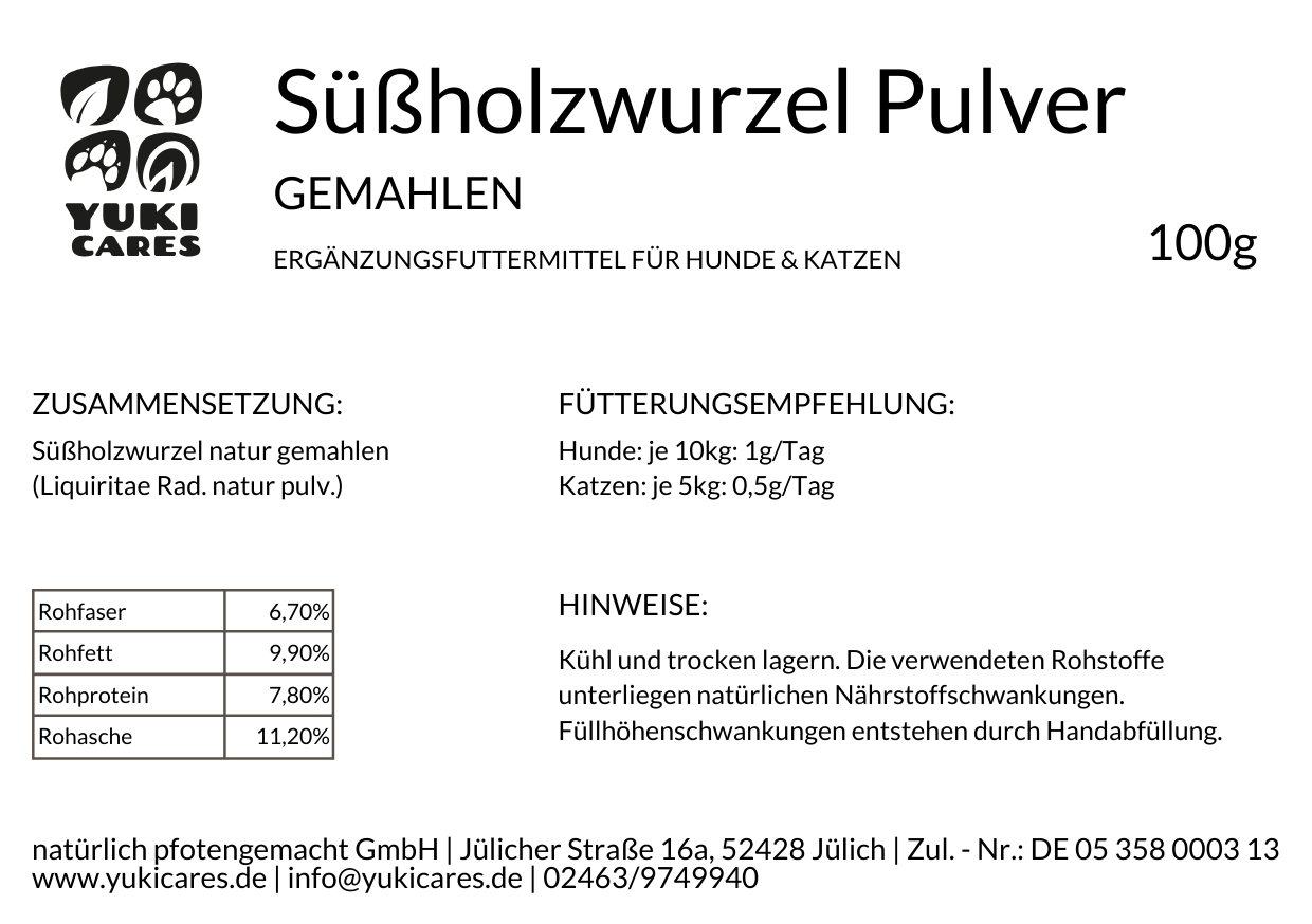 Süßholzwurzel gemahlen 100g