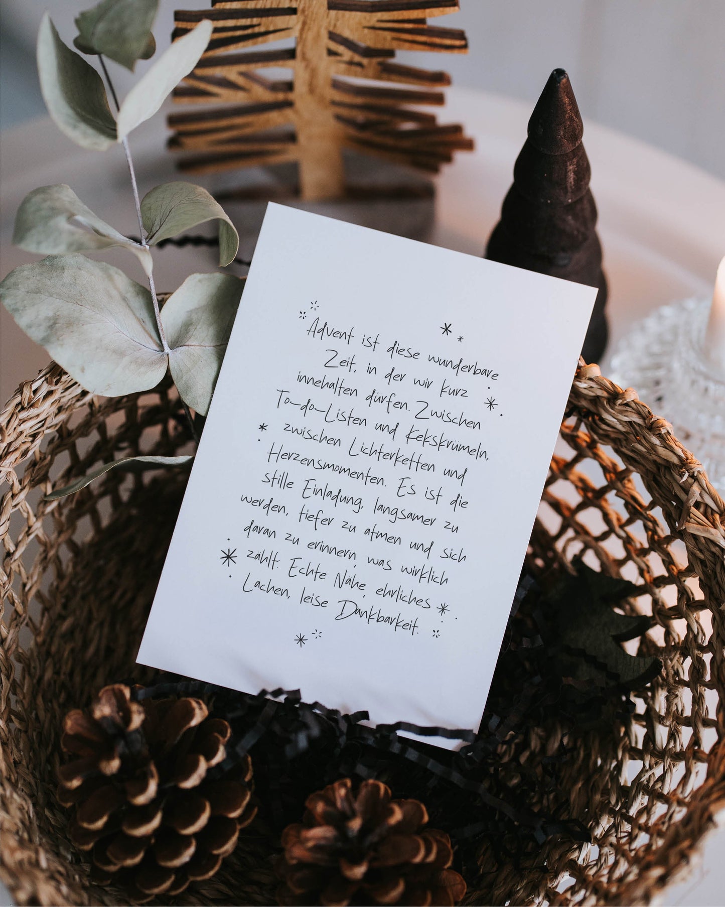 Adventszeit · Postkarte