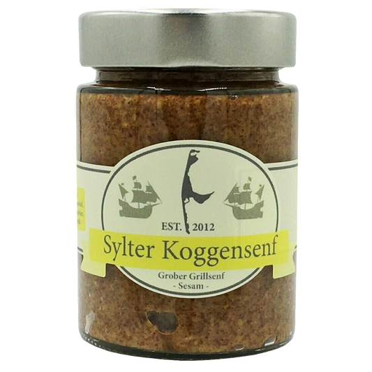 Sylter Koggensenf - "Grober Grillsenf - Sesam" , 190 gr.
