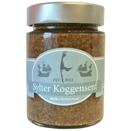Sylter Koggensenf - "Pfeffer-Kräutersenf", 190 gr.