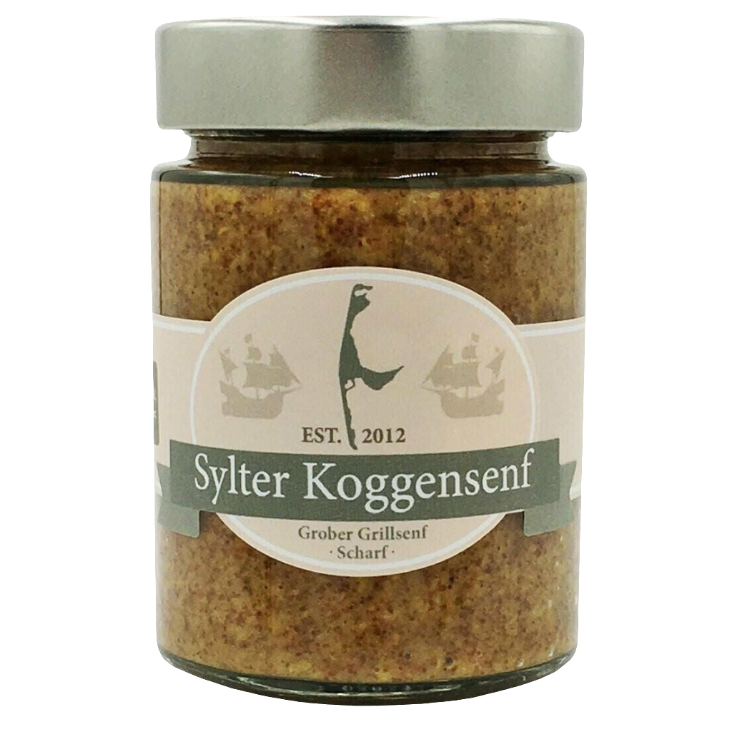 Sylter Koggensenf - "Grober Grillsenf - Scharf" , 190 gr.