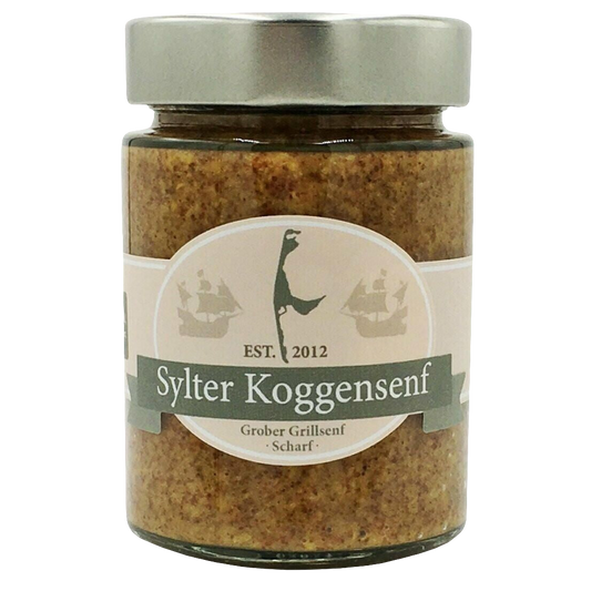 Sylter Koggensenf - "Grober Grillsenf - Scharf" , 190 gr.
