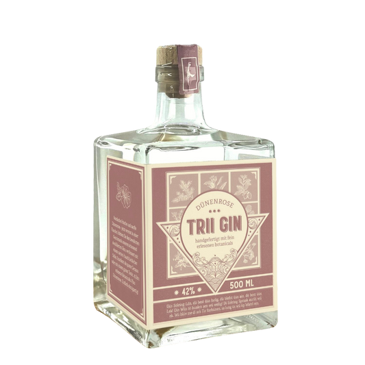 Trii Gin - Dünenrose - Sylter Dry Gin • 500 ml