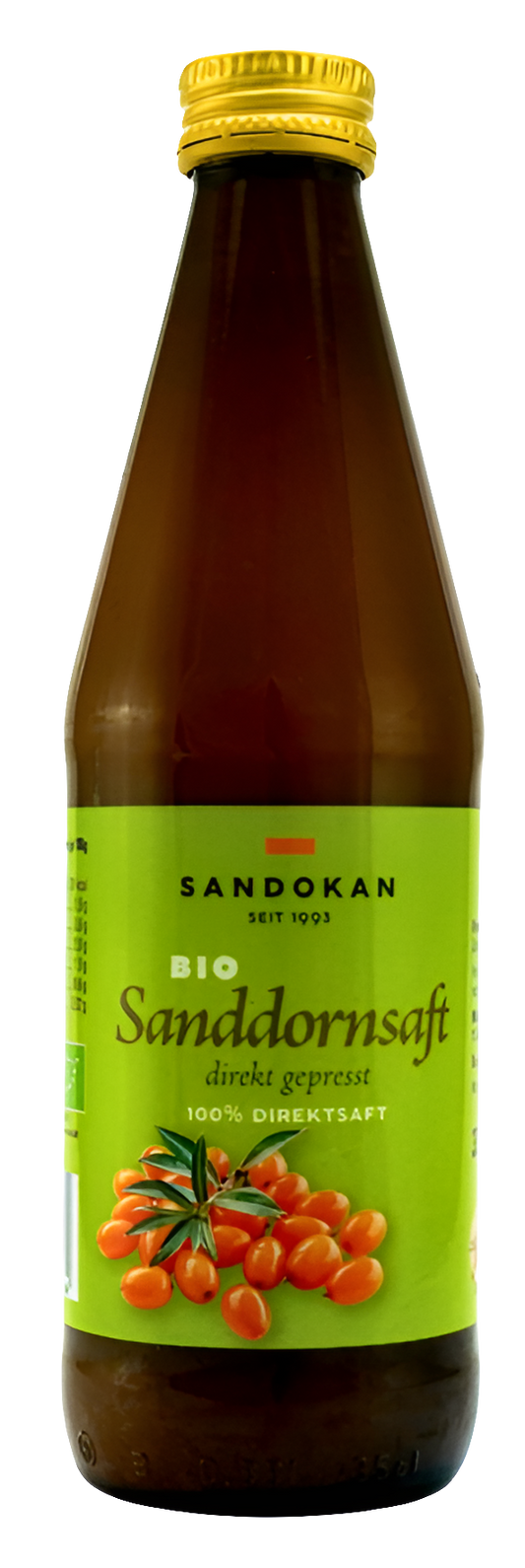 BIO-Sanddorn-Saft direkt gepresst 100 % 0,33L