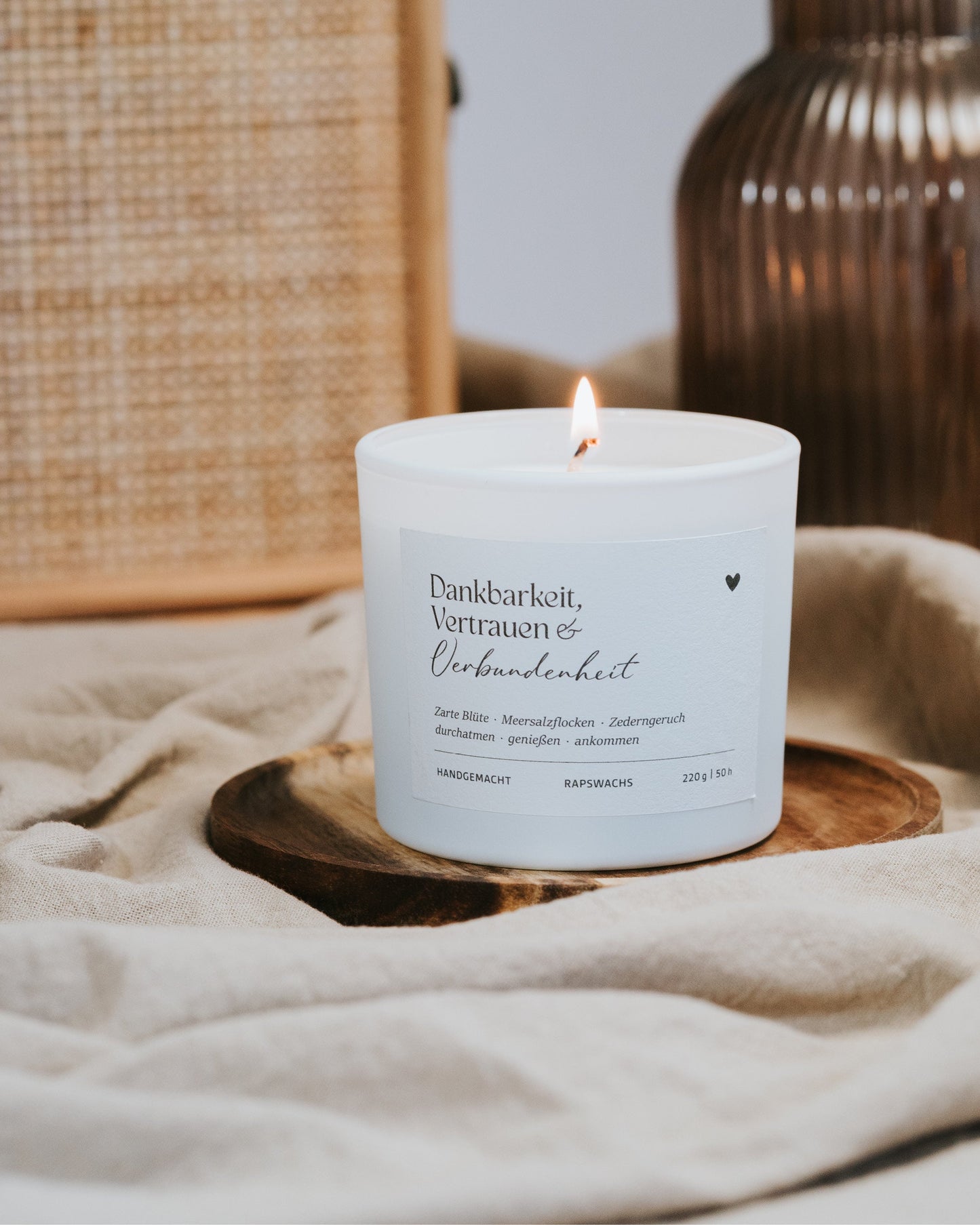 Dankbarkeit, Vertrauen und Verbundenheit · Duftkerze
