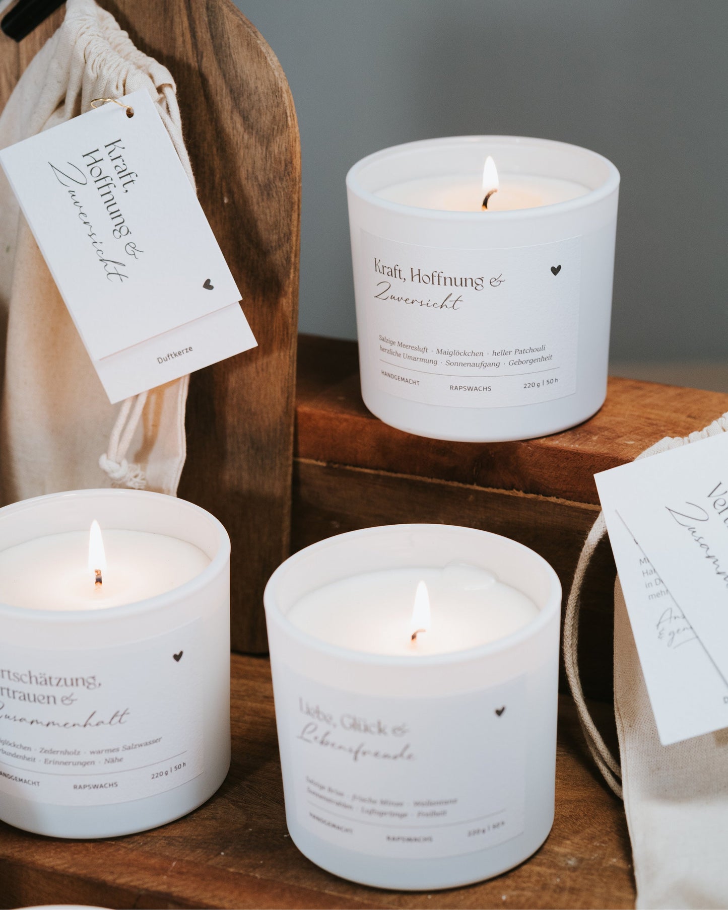 Kraft, Hoffnung und Zuversicht · Duftkerze