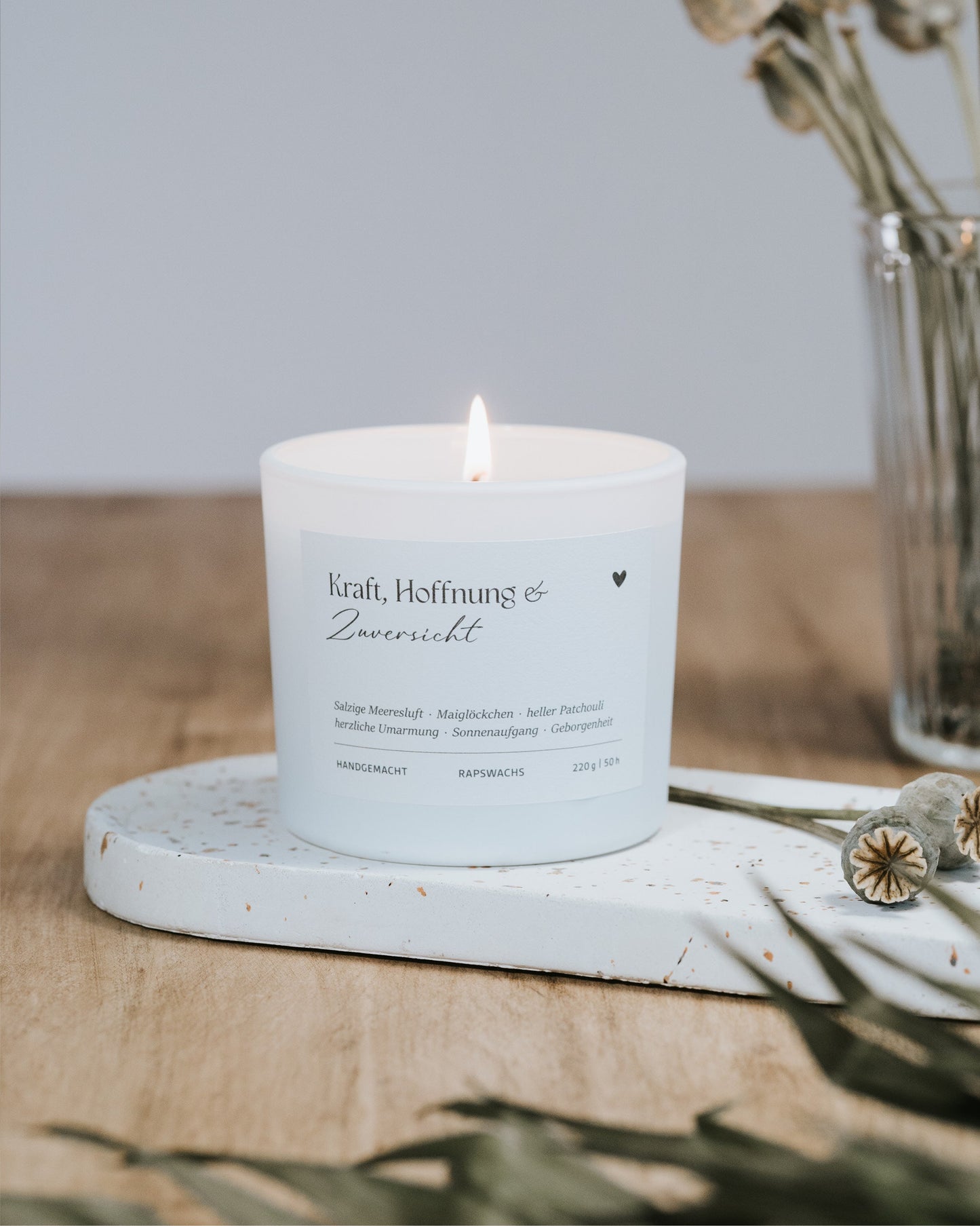 Kraft, Hoffnung und Zuversicht · Duftkerze