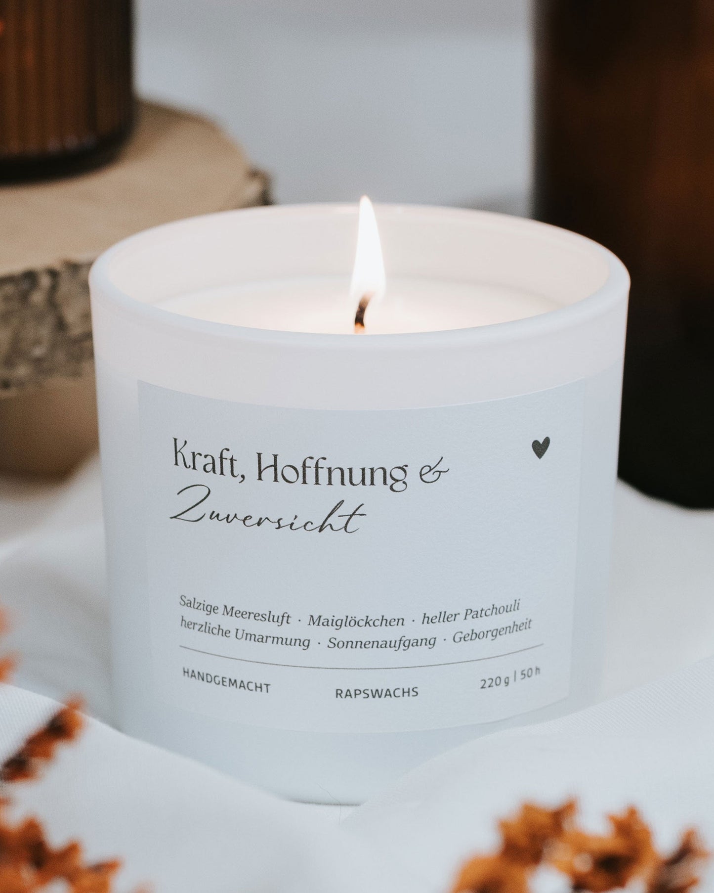 Kraft, Hoffnung und Zuversicht · Duftkerze