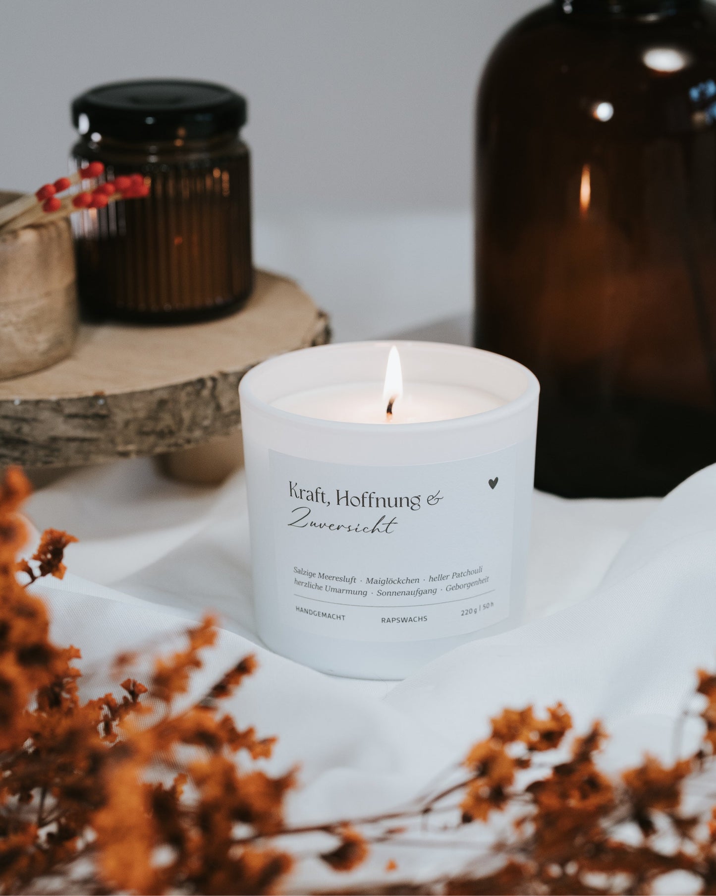 Kraft, Hoffnung und Zuversicht · Duftkerze
