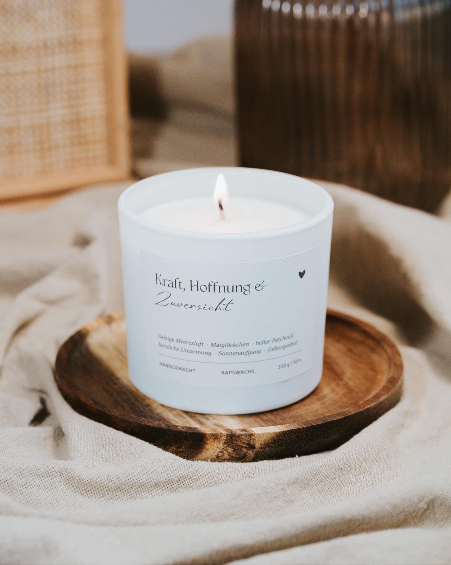 Kraft, Hoffnung und Zuversicht · Duftkerze