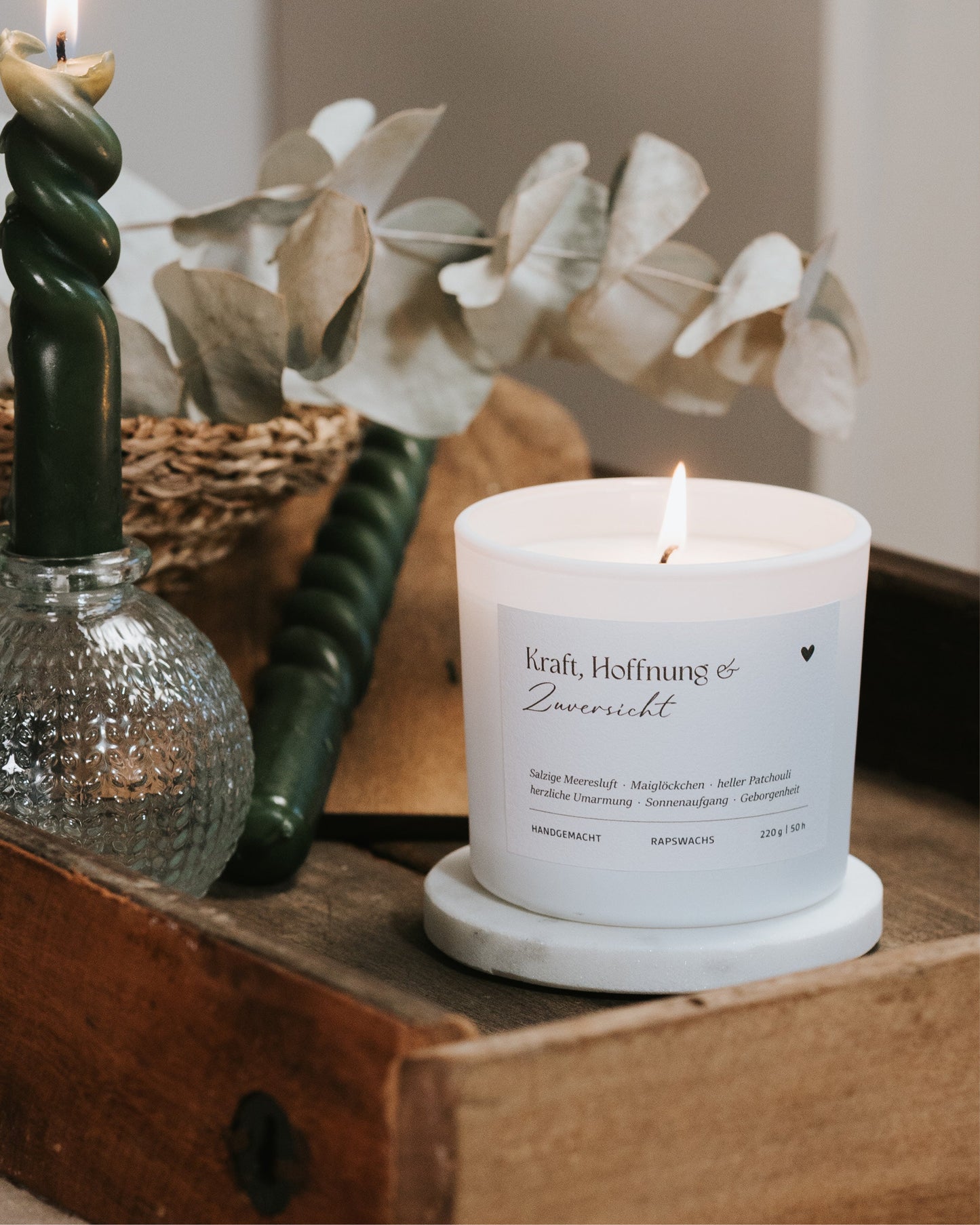 Kraft, Hoffnung und Zuversicht · Duftkerze