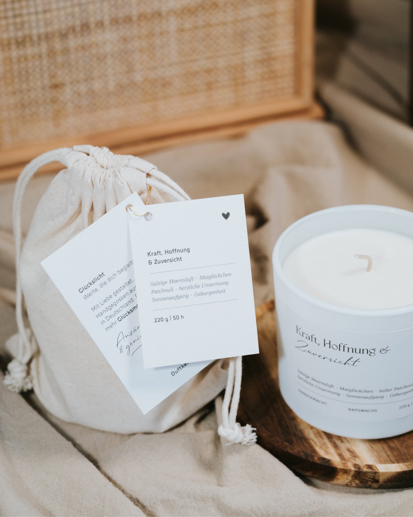 Kraft, Hoffnung und Zuversicht · Duftkerze