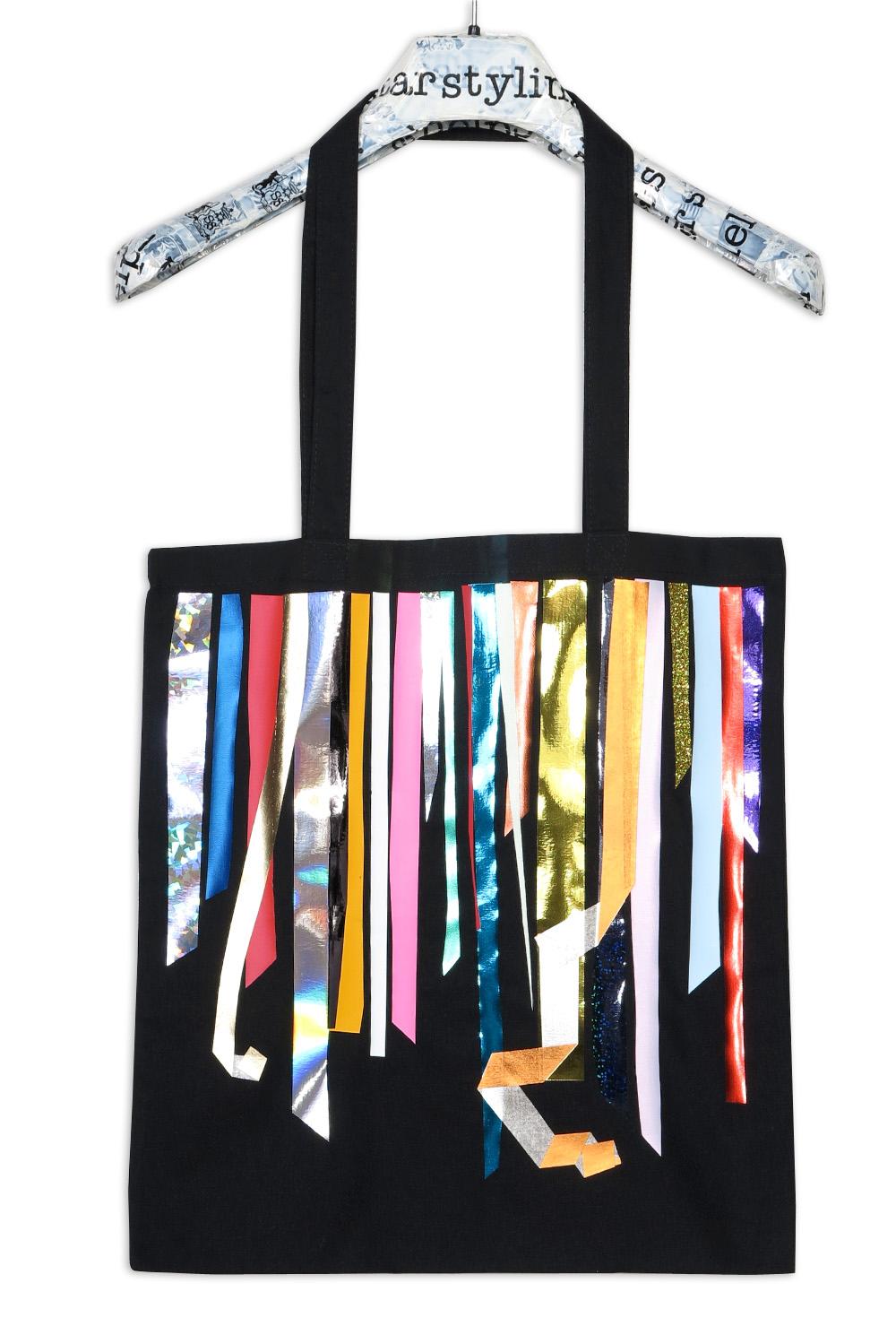 Foil Stripes Medium Bag