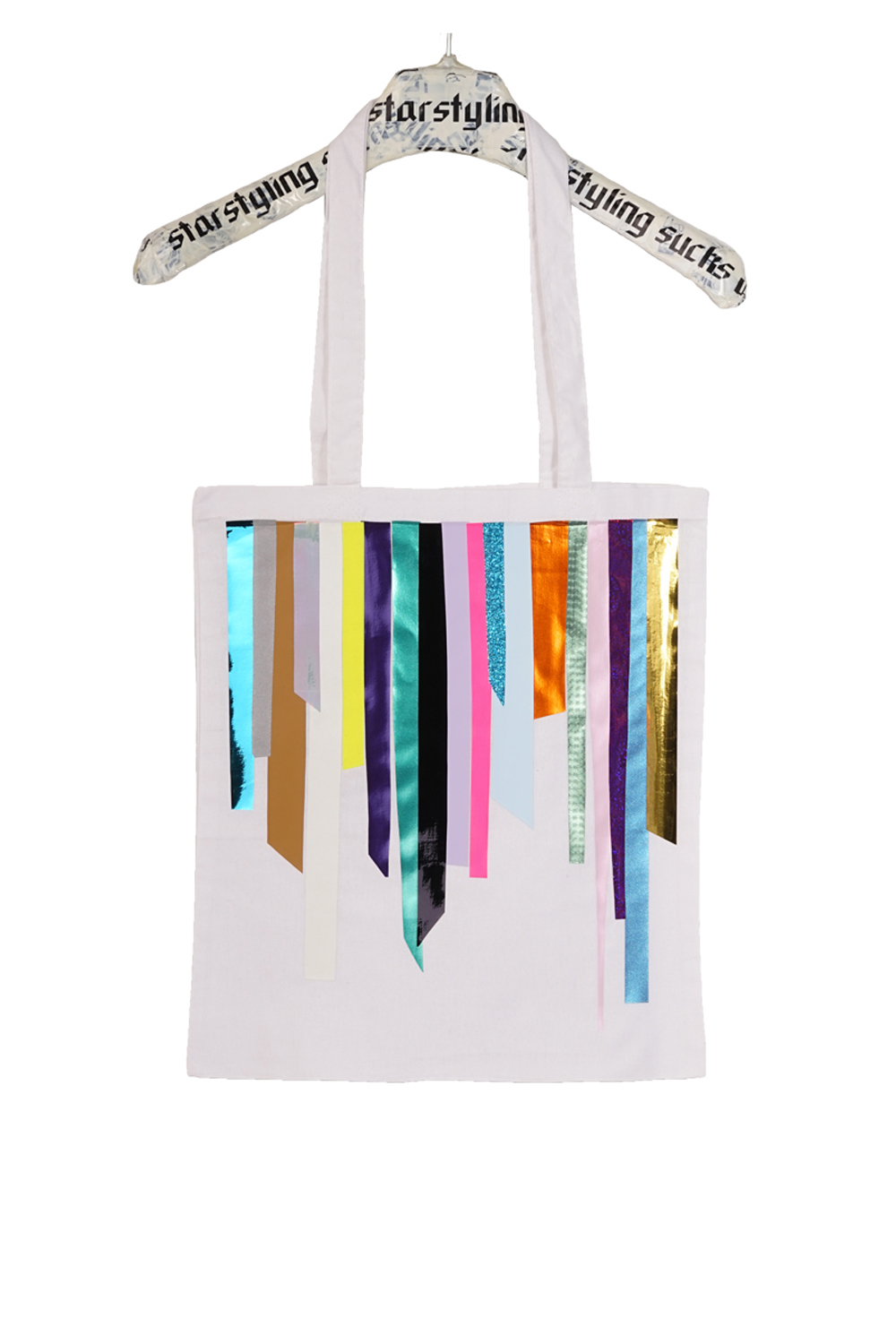 Foil Stripes Tote Bag