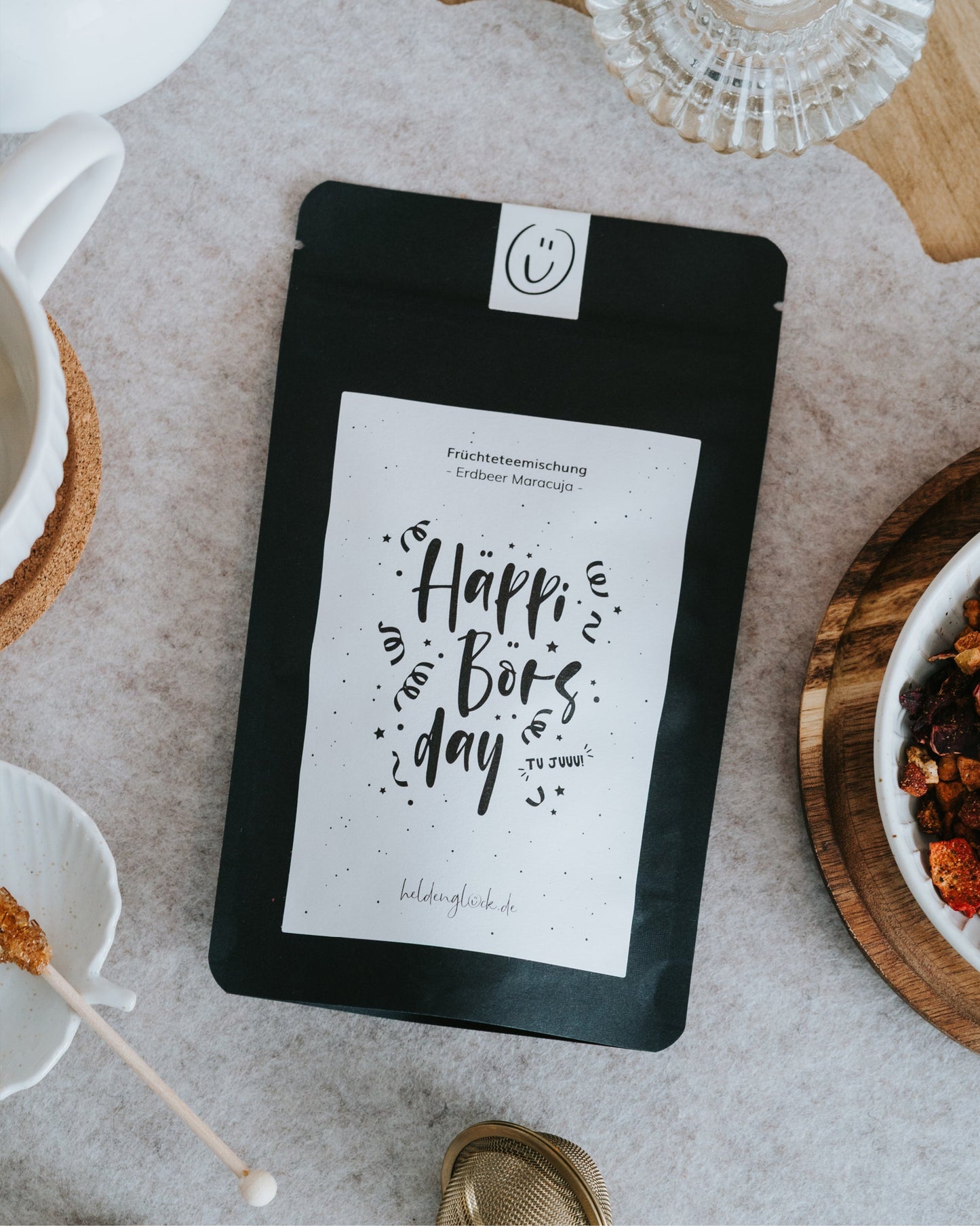 Häppi Börsday · Früchtetee