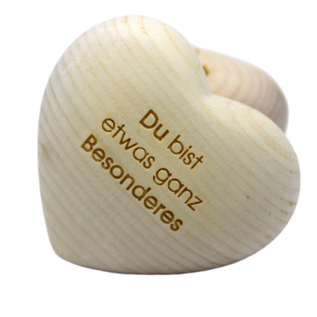 Thankgoods Zirben-Holzherz Handschmeichler Du bist etwas ganz Besonderes
