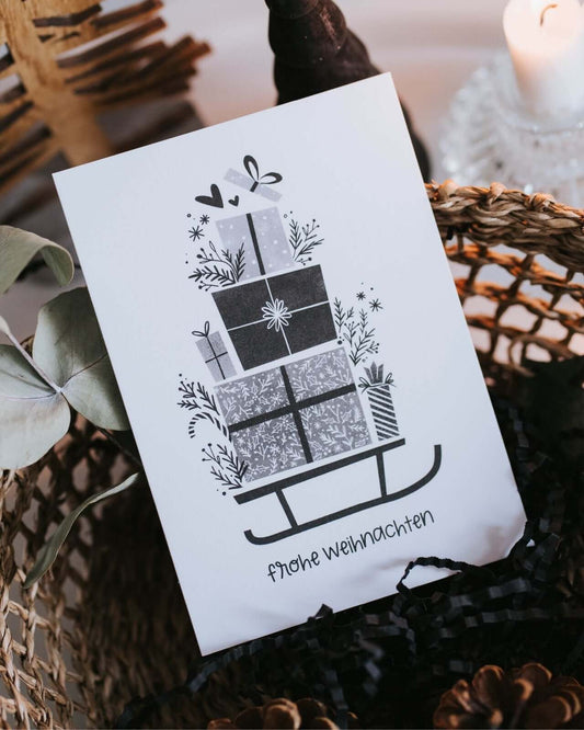 Frohe Weihnachten · Postkarte