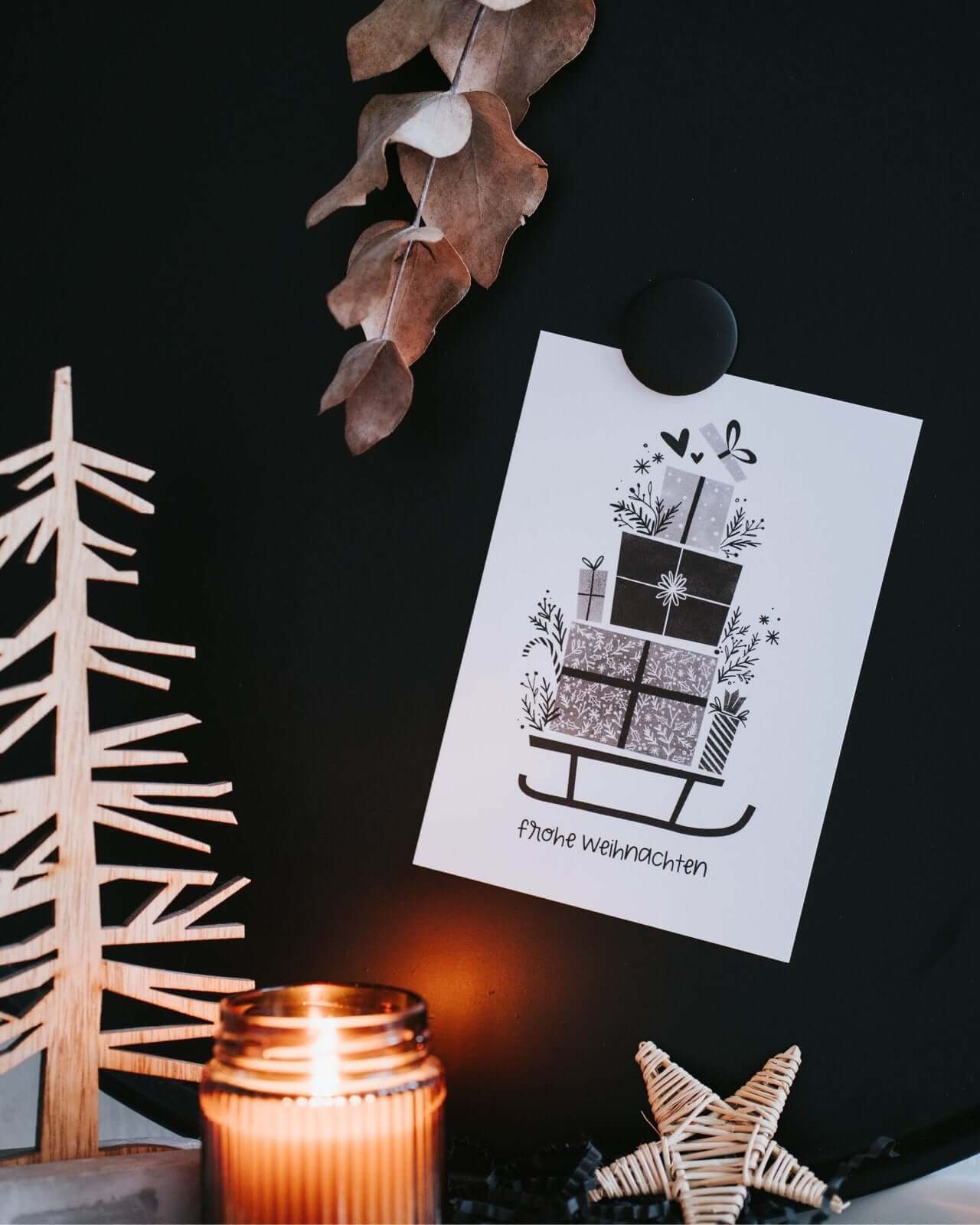 Frohe Weihnachten · Postkarte