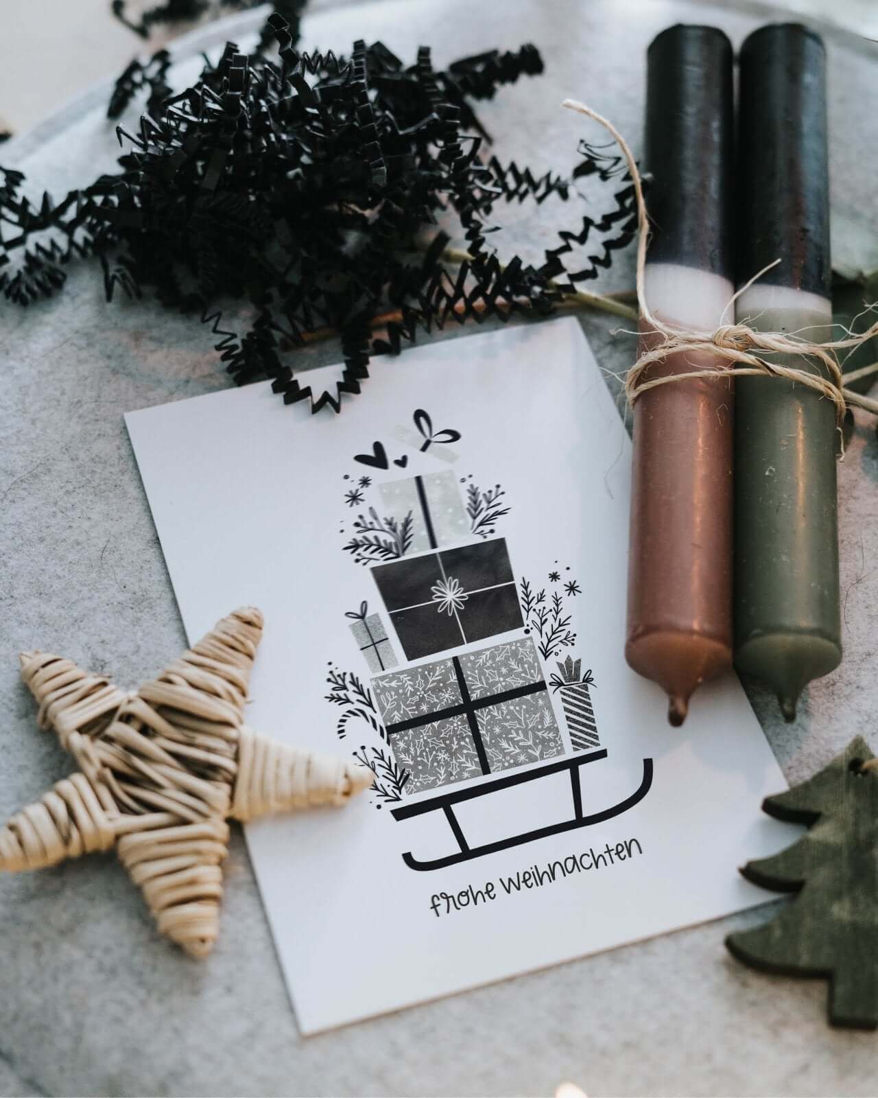 Frohe Weihnachten · Postkarte