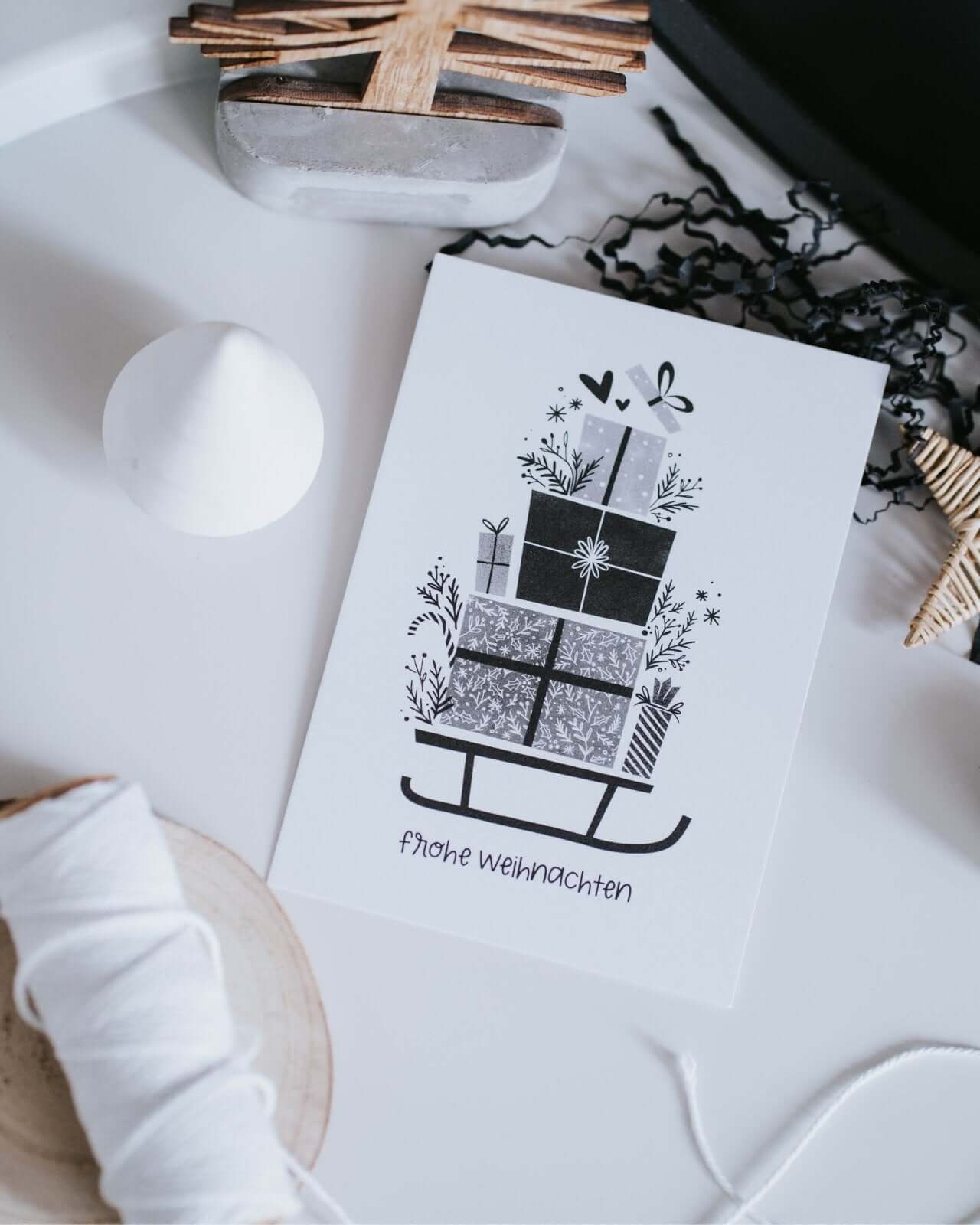 Frohe Weihnachten · Postkarte