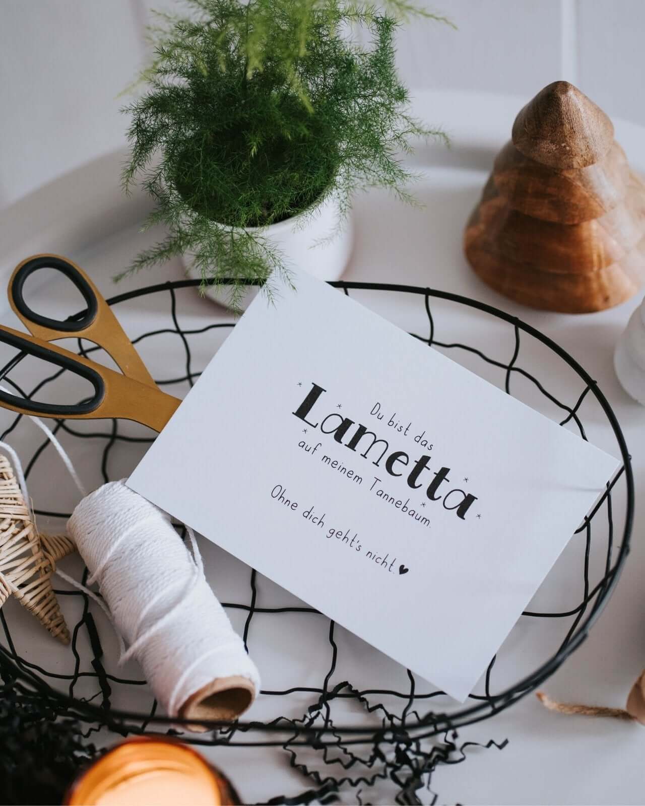 Lametta auf meinem Baum · Postkarte