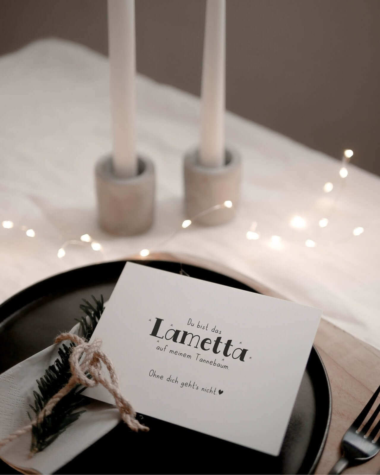 Lametta auf meinem Baum · Postkarte