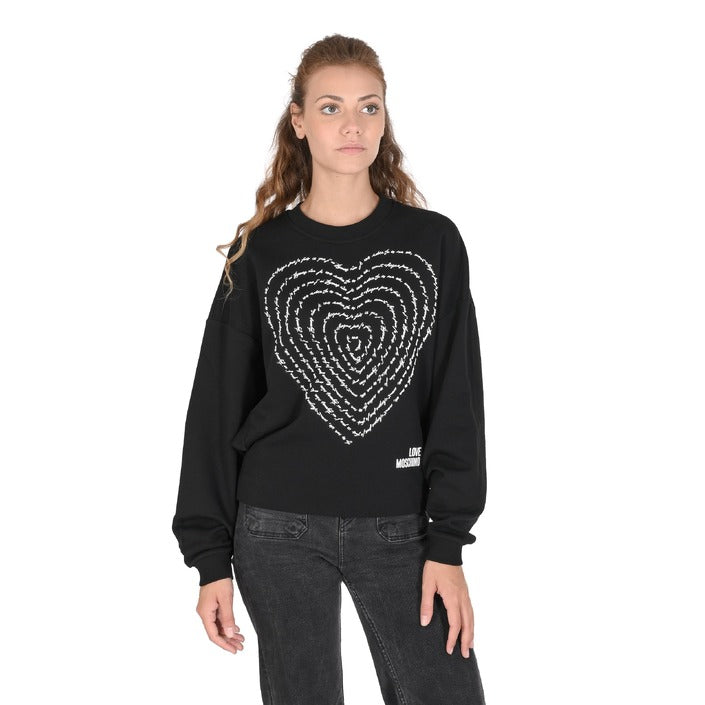 Love Moschino - Love Moschino Damen Sweatshirt W 6 431 02 M 4055 C74 BLACK