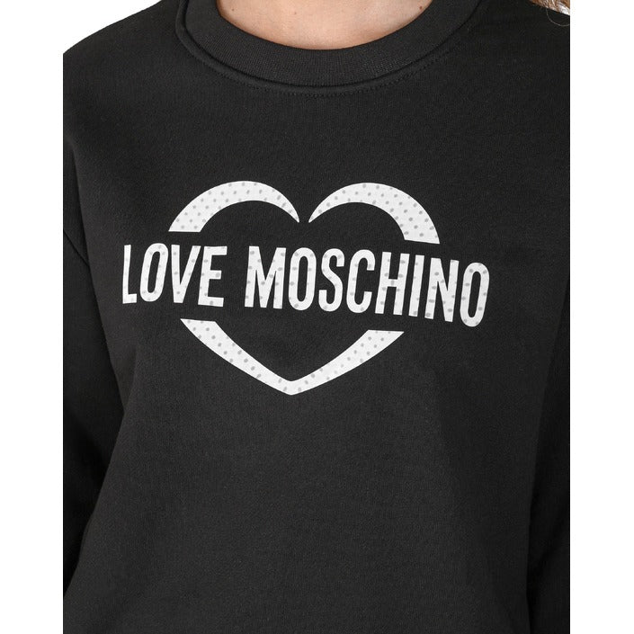 Love Moschino - Love Moschino Damen Sweatshirt W 6 306 55 M 4055 C74 BLACK