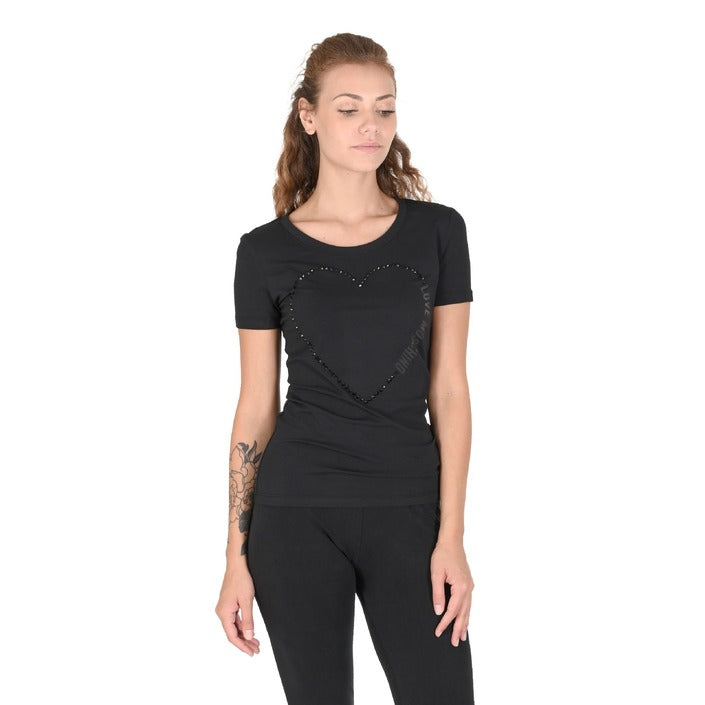 Love Moschino - Love Moschino Damen T-Shirt W 4 H19 09 E 2264 C74 BLACK