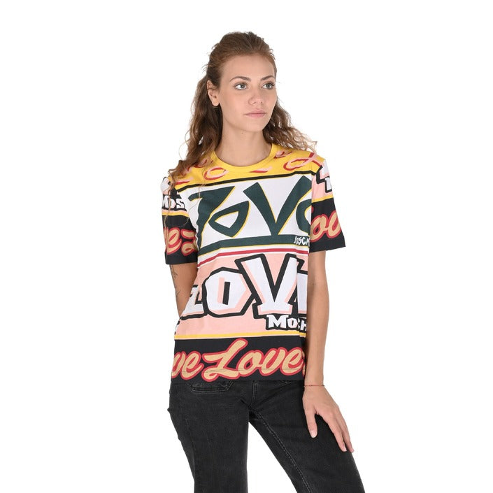 Love Moschino - Love Moschino Damen T-Shirt W 4 H06 30 M 3876 4031 MULTILOGHI