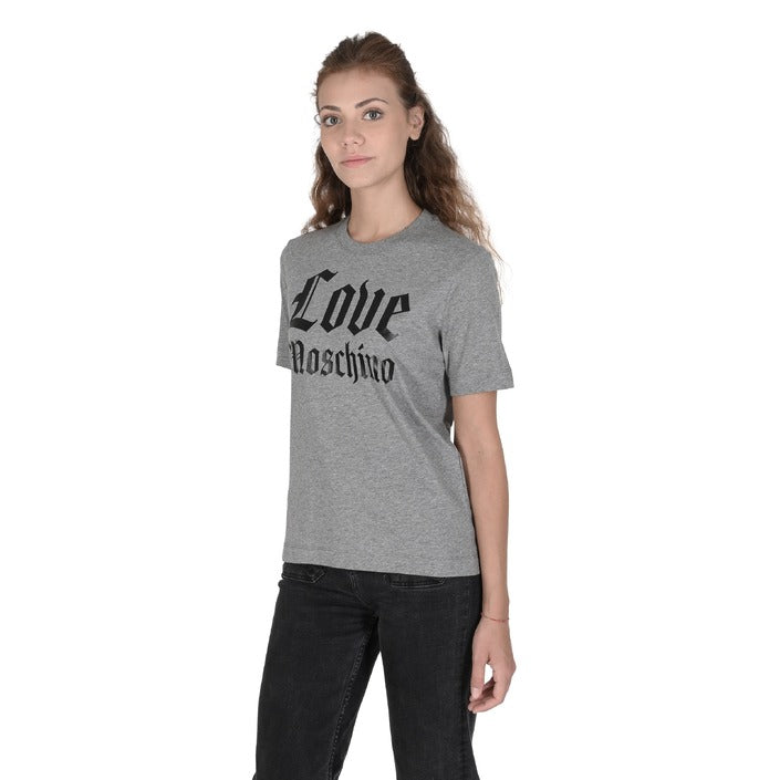 Love Moschino - Love Moschino Damen T-Shirt W 4 H06 33 M 3876 B499 MEL.MITTELGRAU