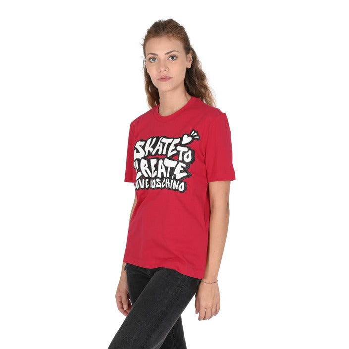 Love Moschino - Love Moschino Damen T-Shirt W 4 H06 29 M 3876 P23 RED