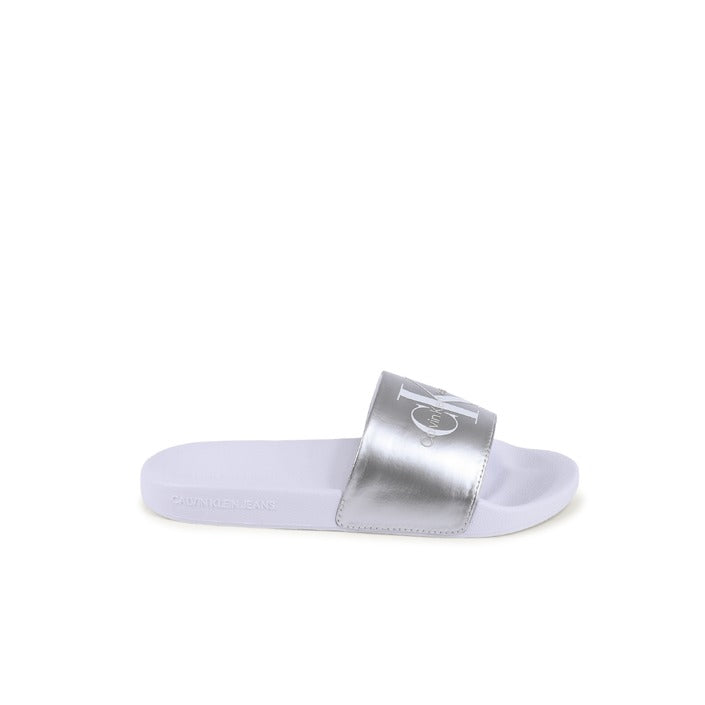 Calvin Klein - Calvin Klein Damen Flip Flops WEISS YW0YW012430K9