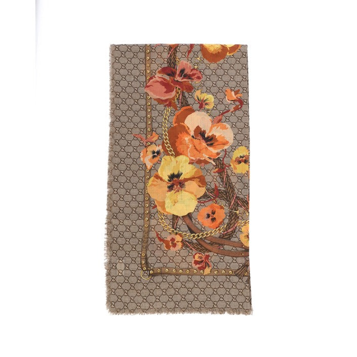 Gucci - Gucci Original GG Schal 100% Wolle 508797 3G200 7179