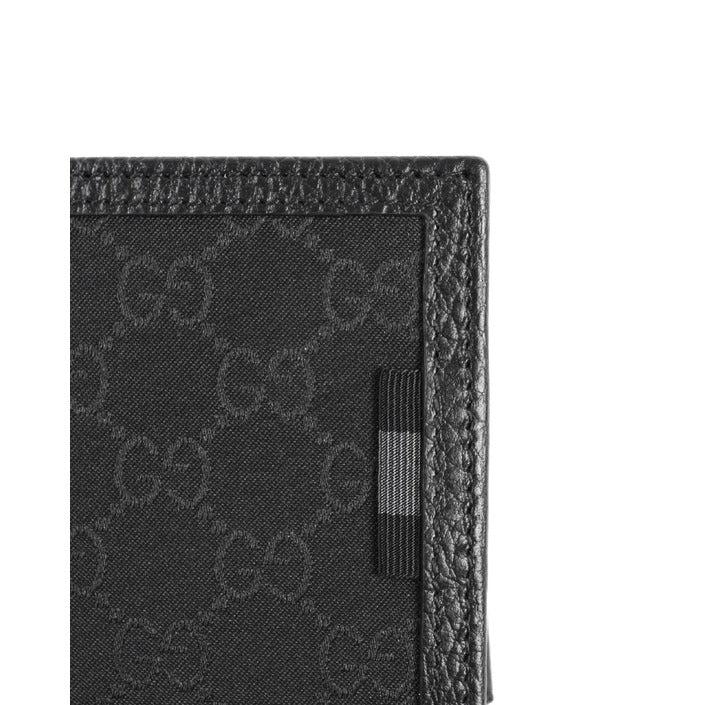 Gucci Geldbörse aus Leder und Stoff mit Monogramm 260987 BMJ1N 8615