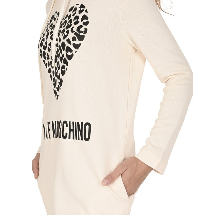 Love Moschino - Love Moschino Damenkleid W 5 B19 05 M 4055 A34 CREAM WHITE