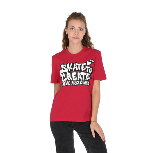 Love Moschino - Love Moschino Damen T-Shirt W 4 H06 29 M 3876 P23 RED